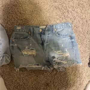 Vintage Light Blue Denim Shorts
